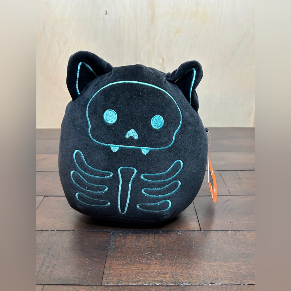 Squishmallows RAY Halloween Skeleton‎ Black Cat 8 inch soft plush NEW with tags